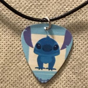Disney’s Stitch Handmade Guitar Pick Necklace